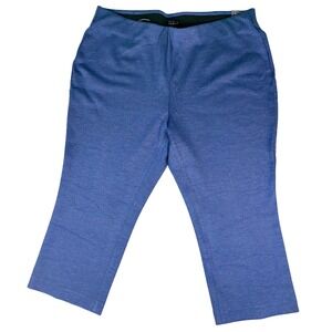 Talbots Pants Women's Size 20WP Blue Montauk High‎ Waist Flare Leg Ankle